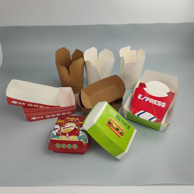 boîte à hamburger en carton ondulé personnalisation en papier kraft