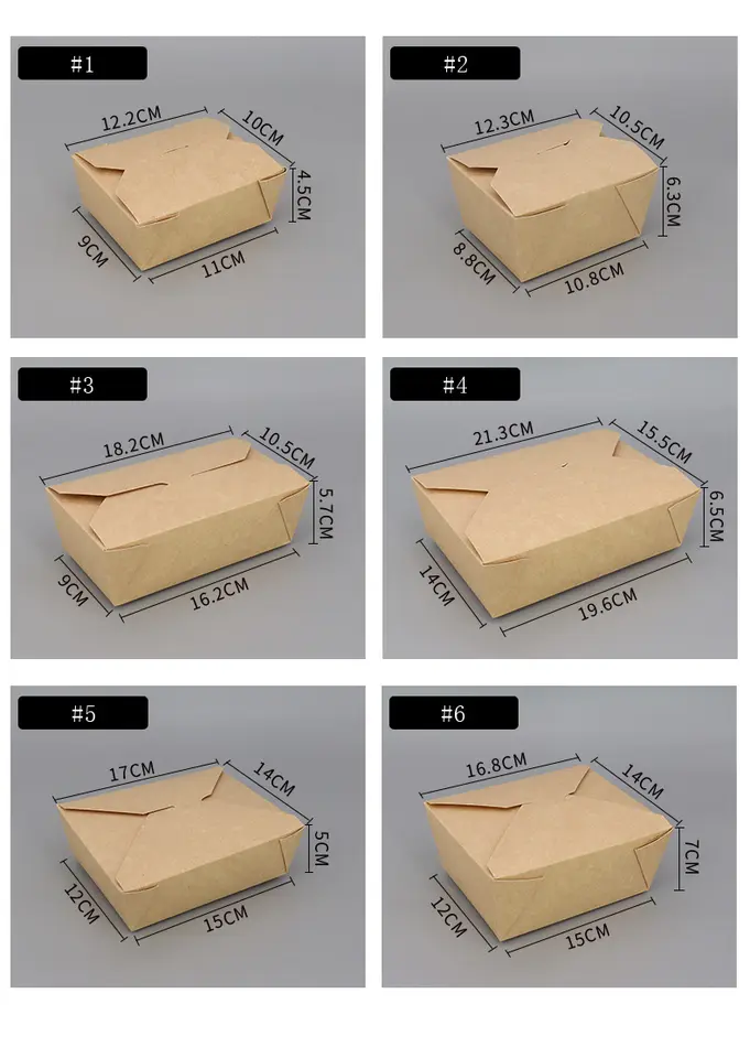 boîtes en papier emballage alimentaire