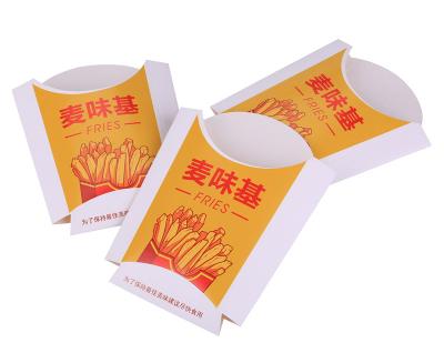 Papier en carton blanc Frites Frites Chips Scoops Boîtes de papier