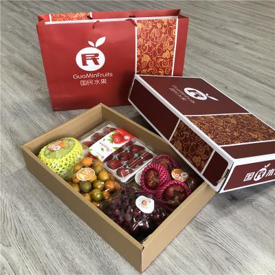 Sacs en papier ondulé recyclables et boîtes pour les fruits