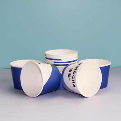 bols en papier jetables pour micro-ondes écologiques avec couvercles pour riz à soupe
