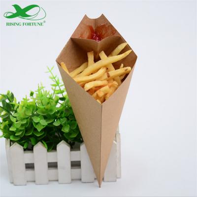 Boîte de frites jetables compostables avec condiments pour chips de pommes de terre
