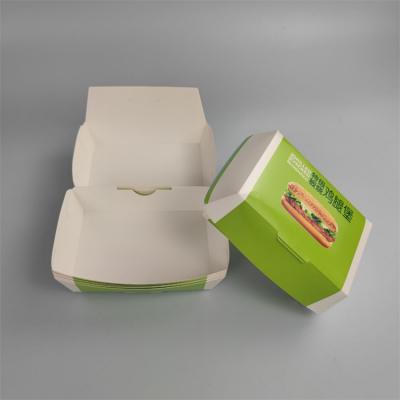 Boîte à hamburgers en papier Recyle à emporter